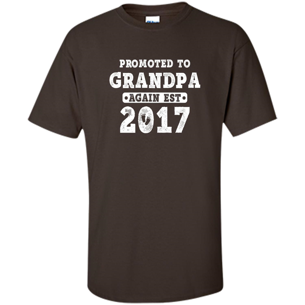 Men's Promoted to Grandpa Again Est. 2017 T-shirt