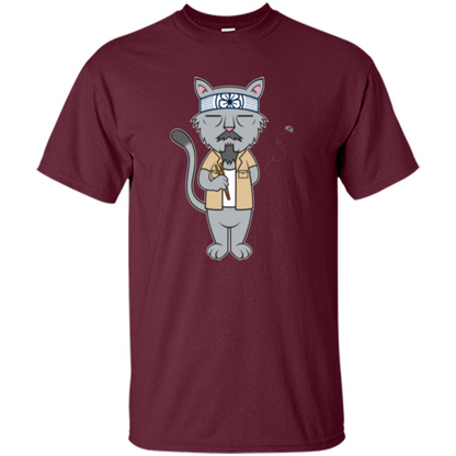 Mr.Meowgi T-shirt Maroon