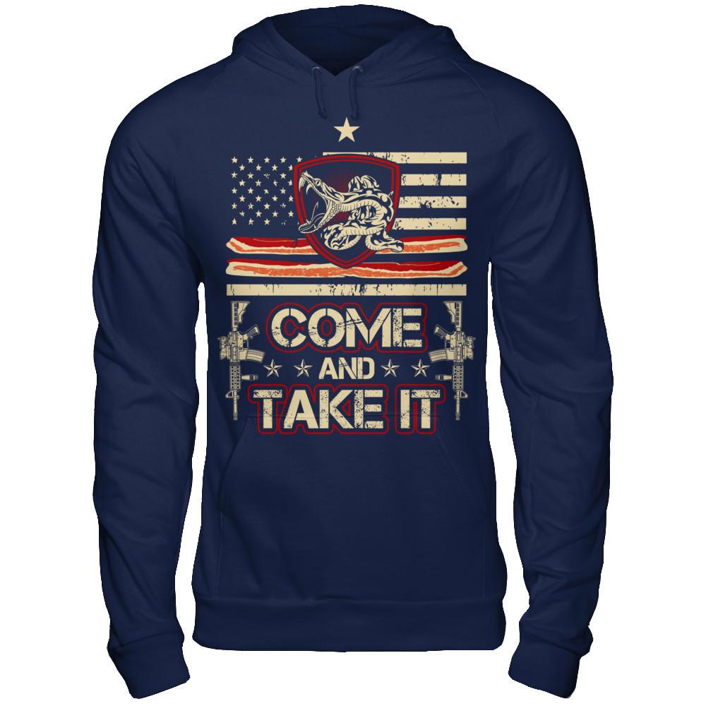 Come And Take It T-shirt Gildan - Pullover Hoodie Navy