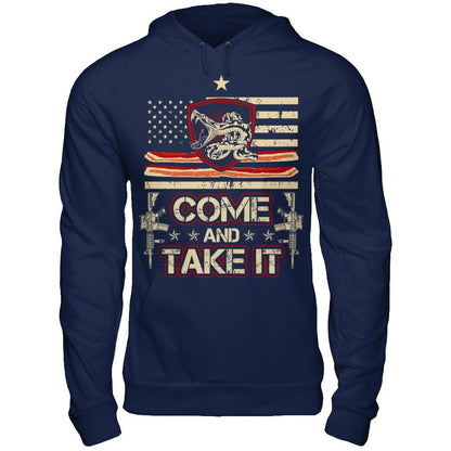 Come And Take It T-shirt Gildan - Pullover Hoodie Navy