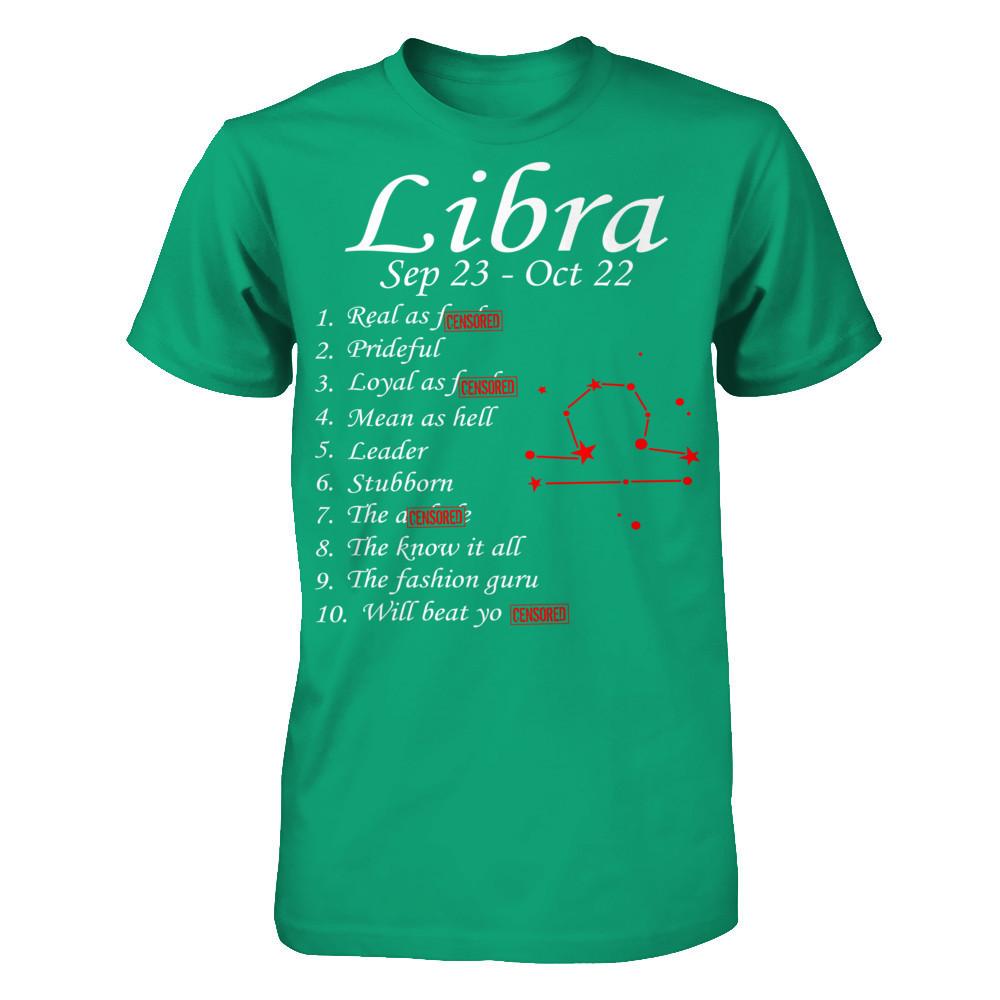 Libra Sep 23 - Oct 22 Gildan - Short Sleeve Tee Kelly Green