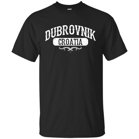 Dubrovnik Croatia T Shirt Black