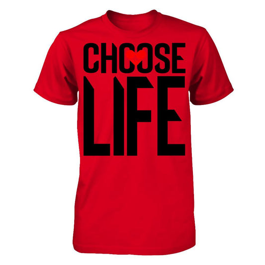 Choose Life T-shirt Next Level - Unisex Fitted Tee Red