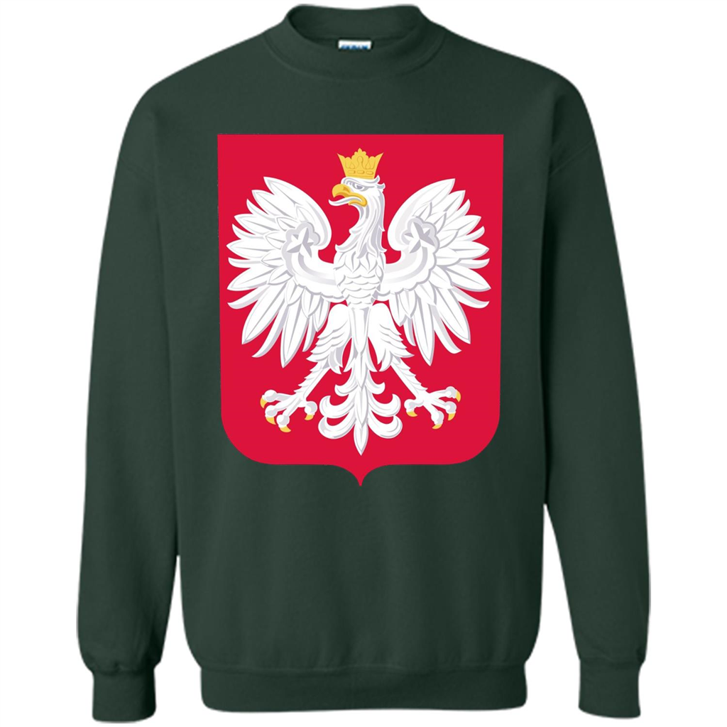 Polish Eagle T-shirt Polska Poland T-shirt Forest Green