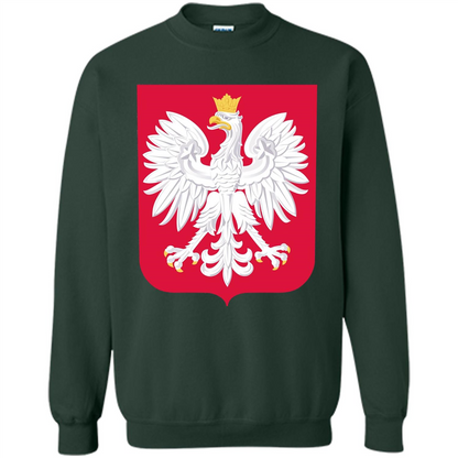 Polish Eagle T-shirt Polska Poland T-shirt Forest Green