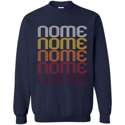 Nome, Vintage Style Alaska T-shirt Navy