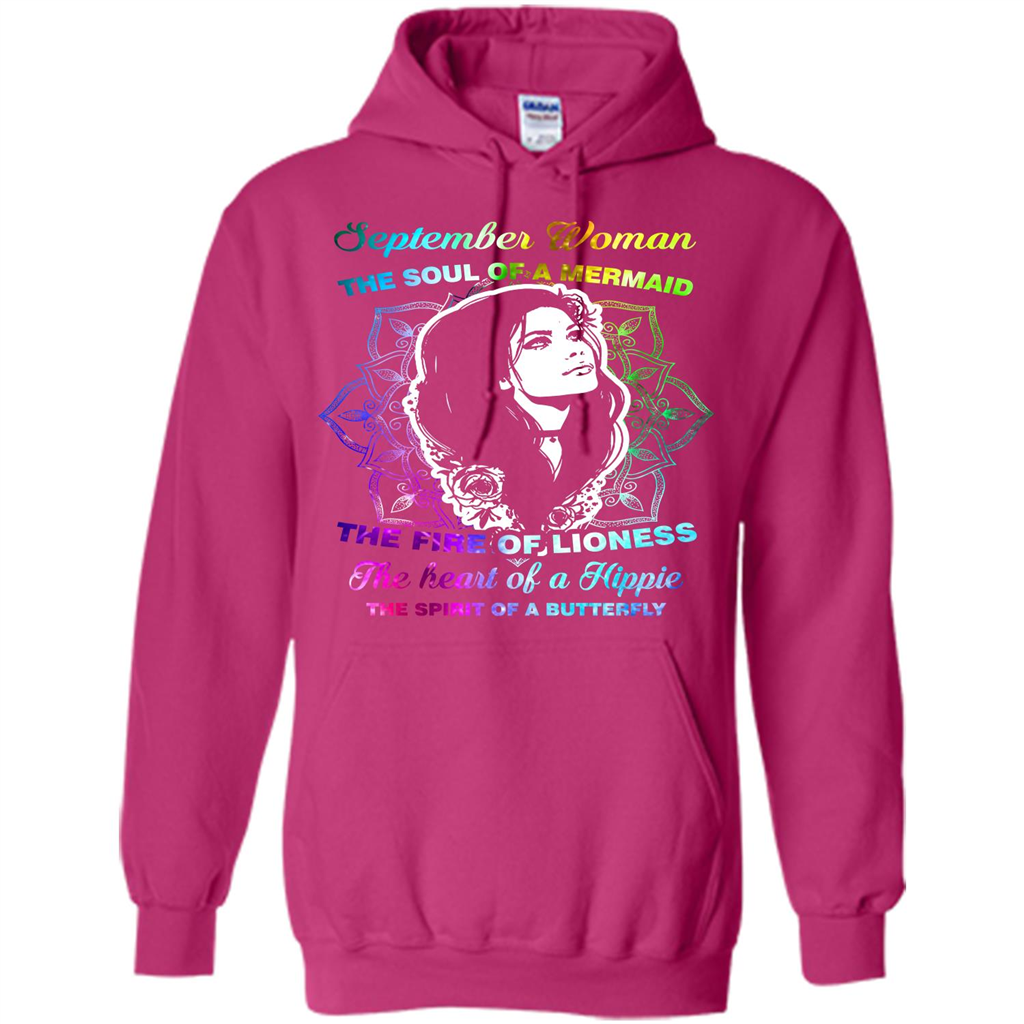September Woman T-shirt The Heart Of A Hippie Heliconia