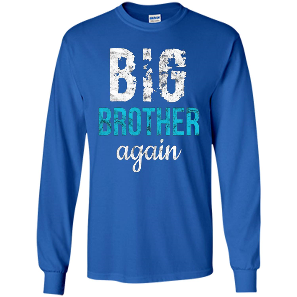 Big Brother Again Distressed T-shirt Royal