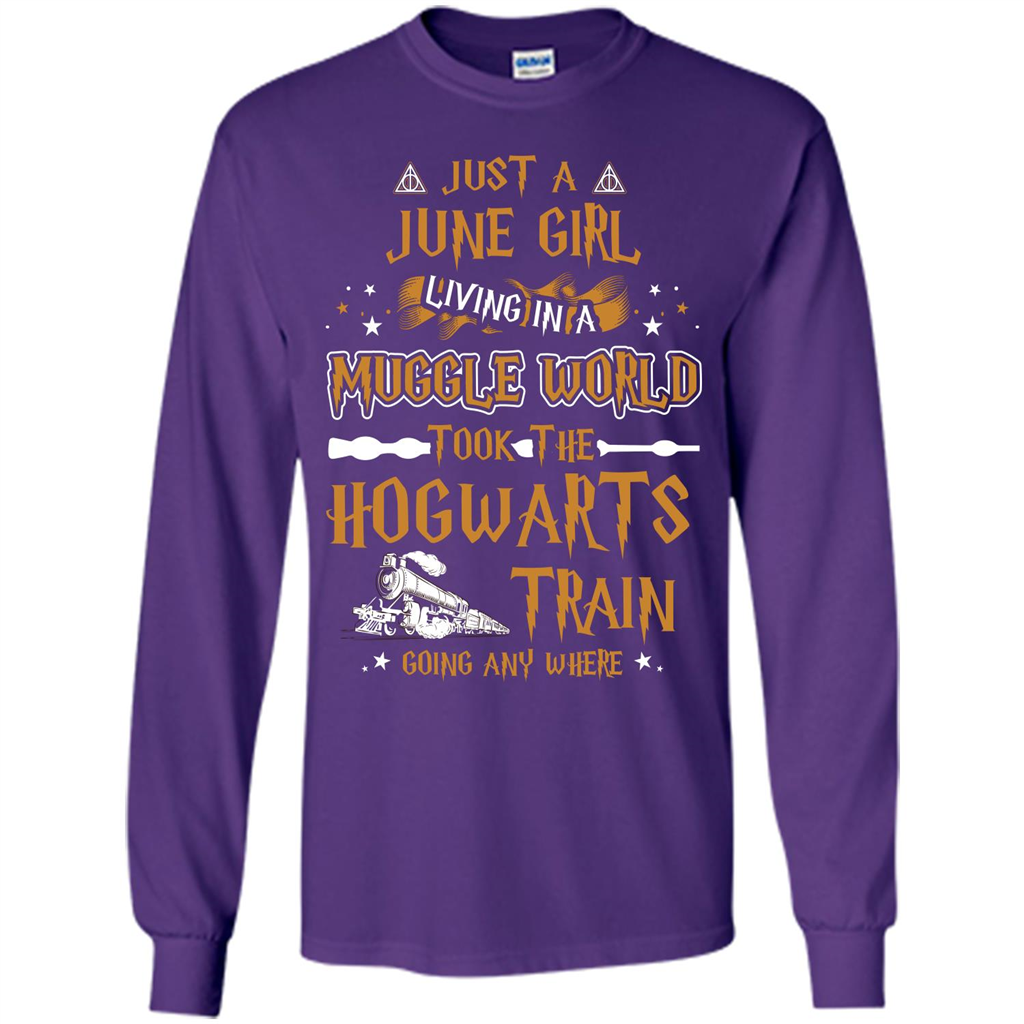 Harry Potter T-shirt Just A June Girl Living In A Muggle World