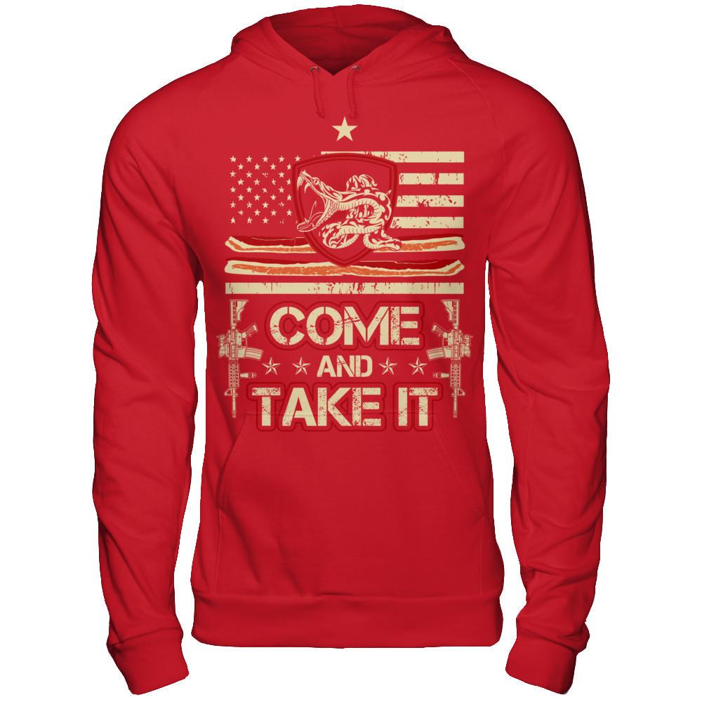 Come And Take It T-shirt Gildan - Pullover Hoodie Red