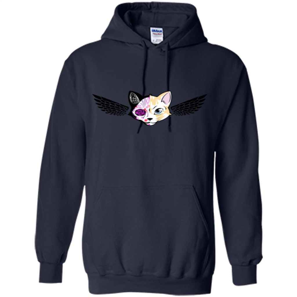 Wolf and Bird T-shirt Navy