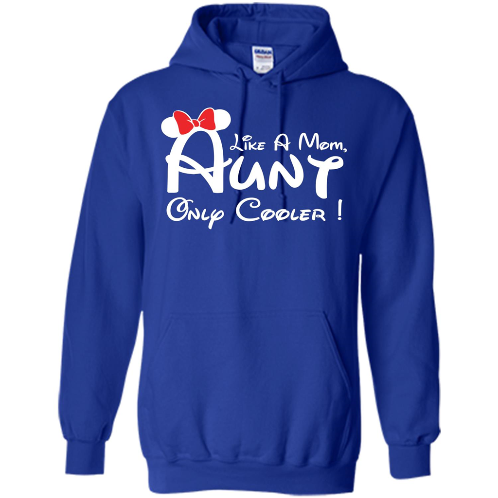 Aunt T-shirt Aunt Like A Mom Only Cooler T-shirt Royal