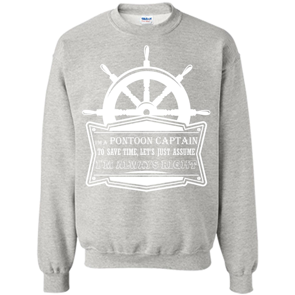 I'm A Pontoon Captain T-shirt Ash