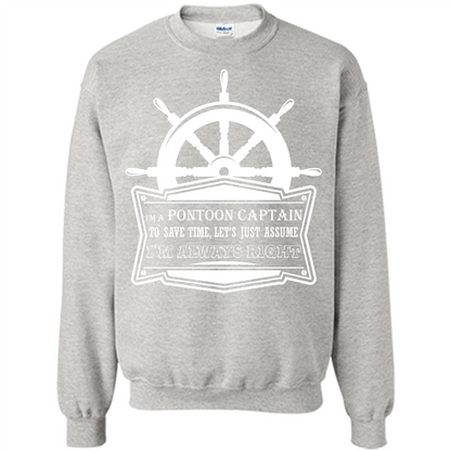 I'm A Pontoon Captain T-shirt Ash