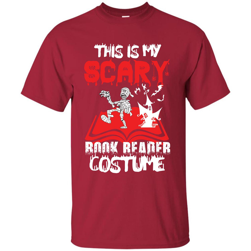 Halloween T-shirt This Is My Scary Book Reader Costume T-shirt Cardinal