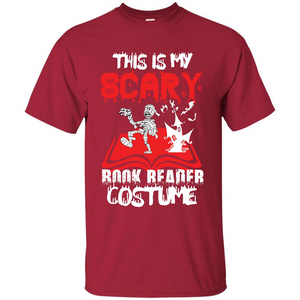 Halloween T-shirt This Is My Scary Book Reader Costume T-shirt