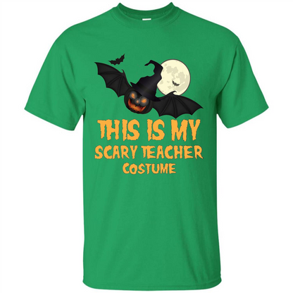 Funny Halloween Teacher T-shirt This is My Scary Teacher Costume Irish Green