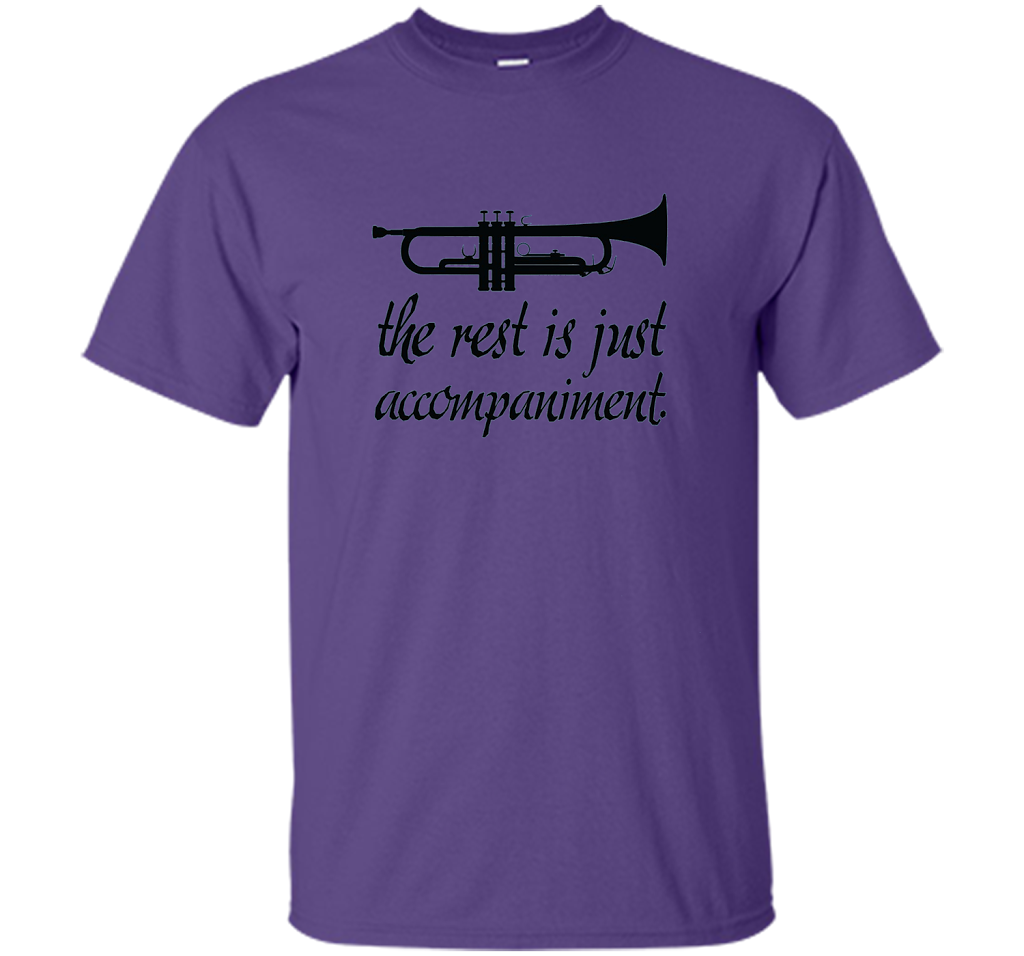 Trumpet Music Band T-shirt Purple