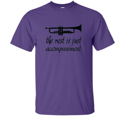 Trumpet Music Band T-shirt Purple