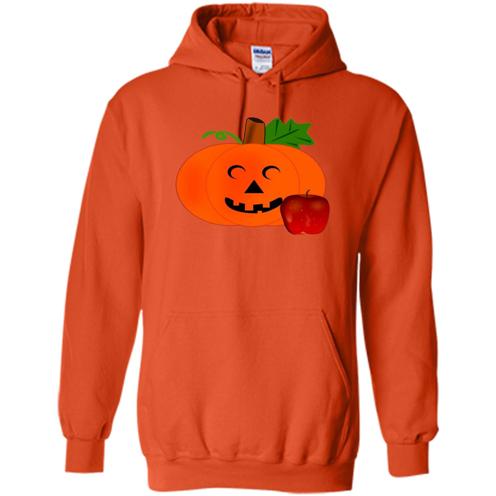 Cute Teacher Pumpkin Apple Halloween Costume T-shirt Orange