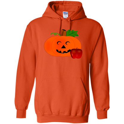 Cute Teacher Pumpkin Apple Halloween Costume T-shirt Orange