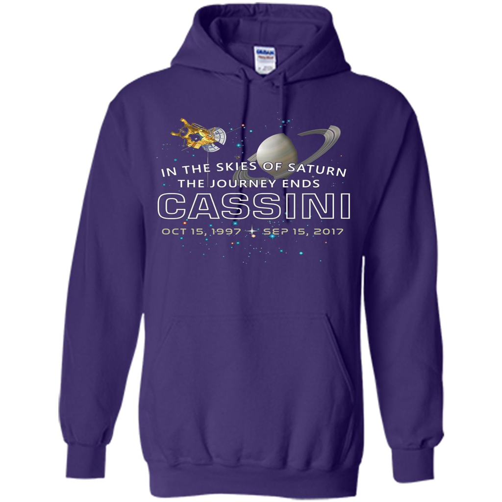 Cassini Spacecraft: End Of Mission At Saturn T-shirt Purple