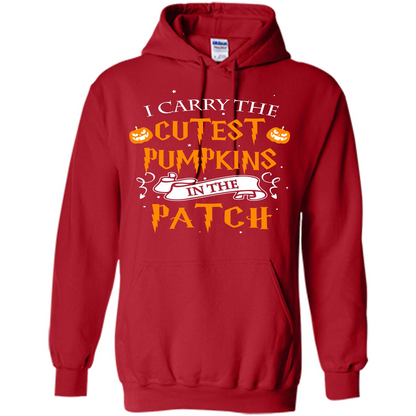 Halloween T-shirt I Carry The Cutest Pumpkins In The Patch T-shirt Red