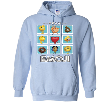 The Emoji Movie Team Emoji Panels Graphic T-Shirt shirt Light Blue