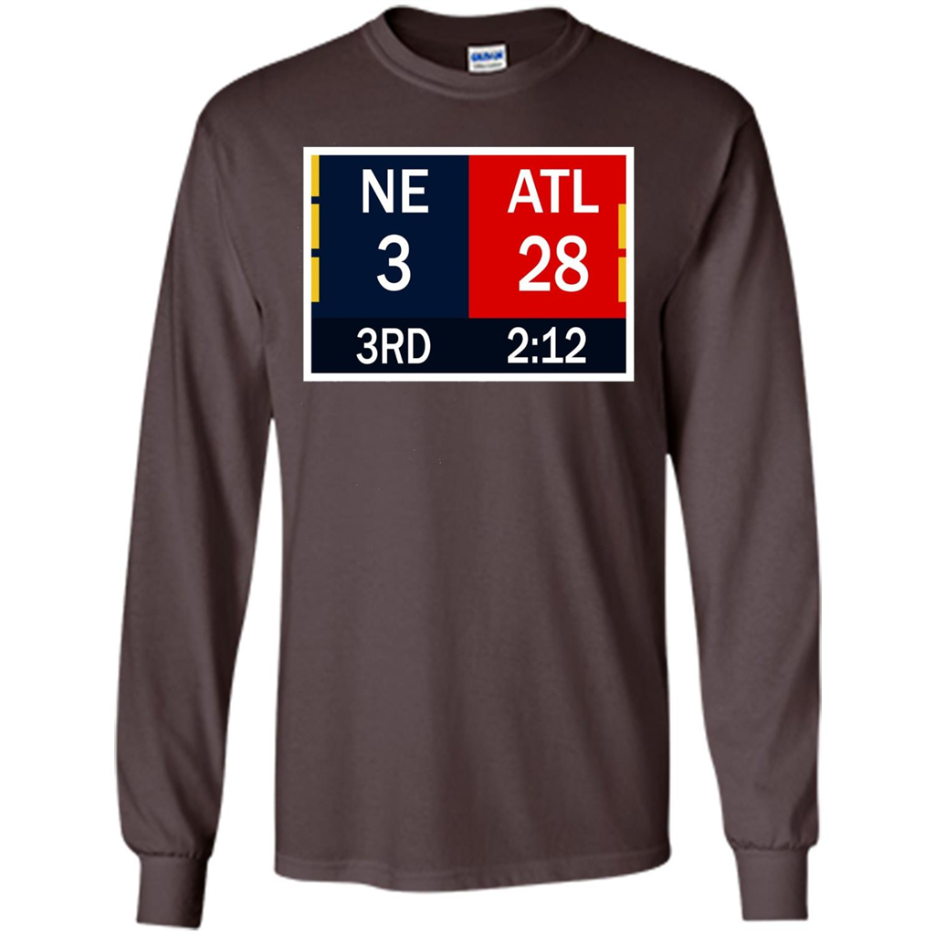 NE 3 ATL 28 Final T-shirt 2 Sides 1 Game Dark Chocolate
