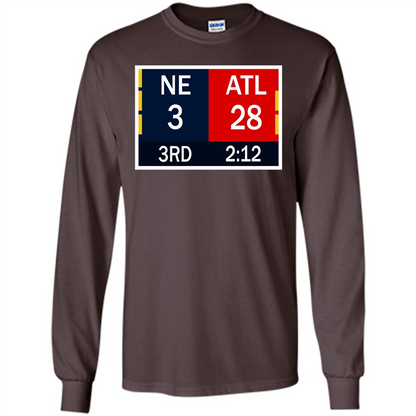 NE 3 ATL 28 Final T-shirt 2 Sides 1 Game Dark Chocolate