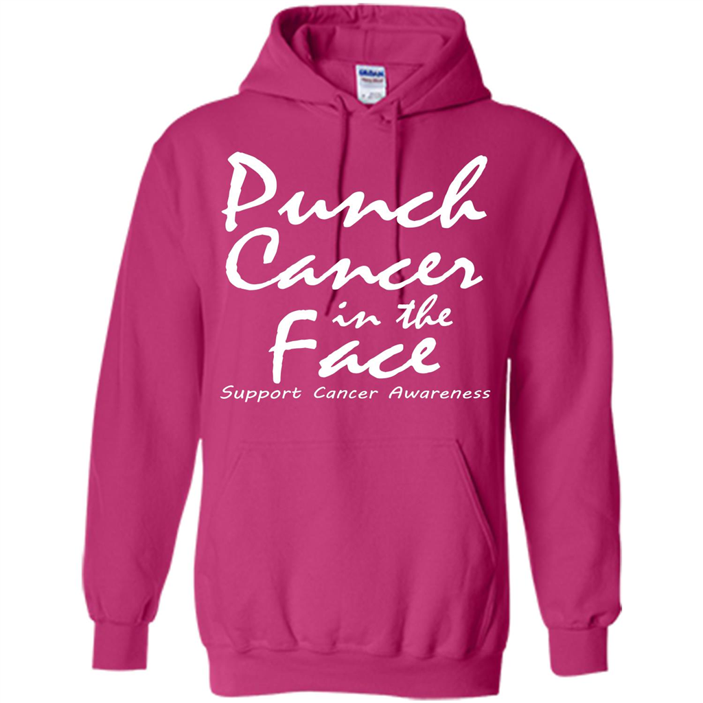 Support Cancer Awareness In The Face T-shirt Heliconia