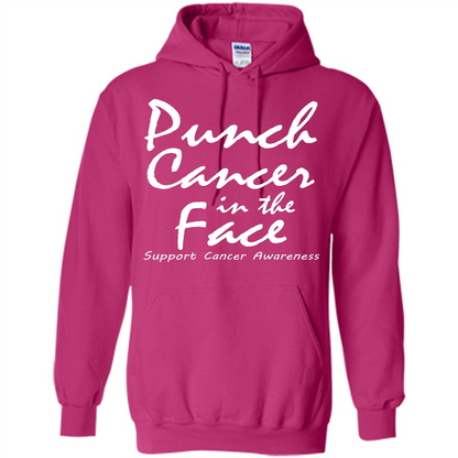 Support Cancer Awareness In The Face T-shirt Heliconia