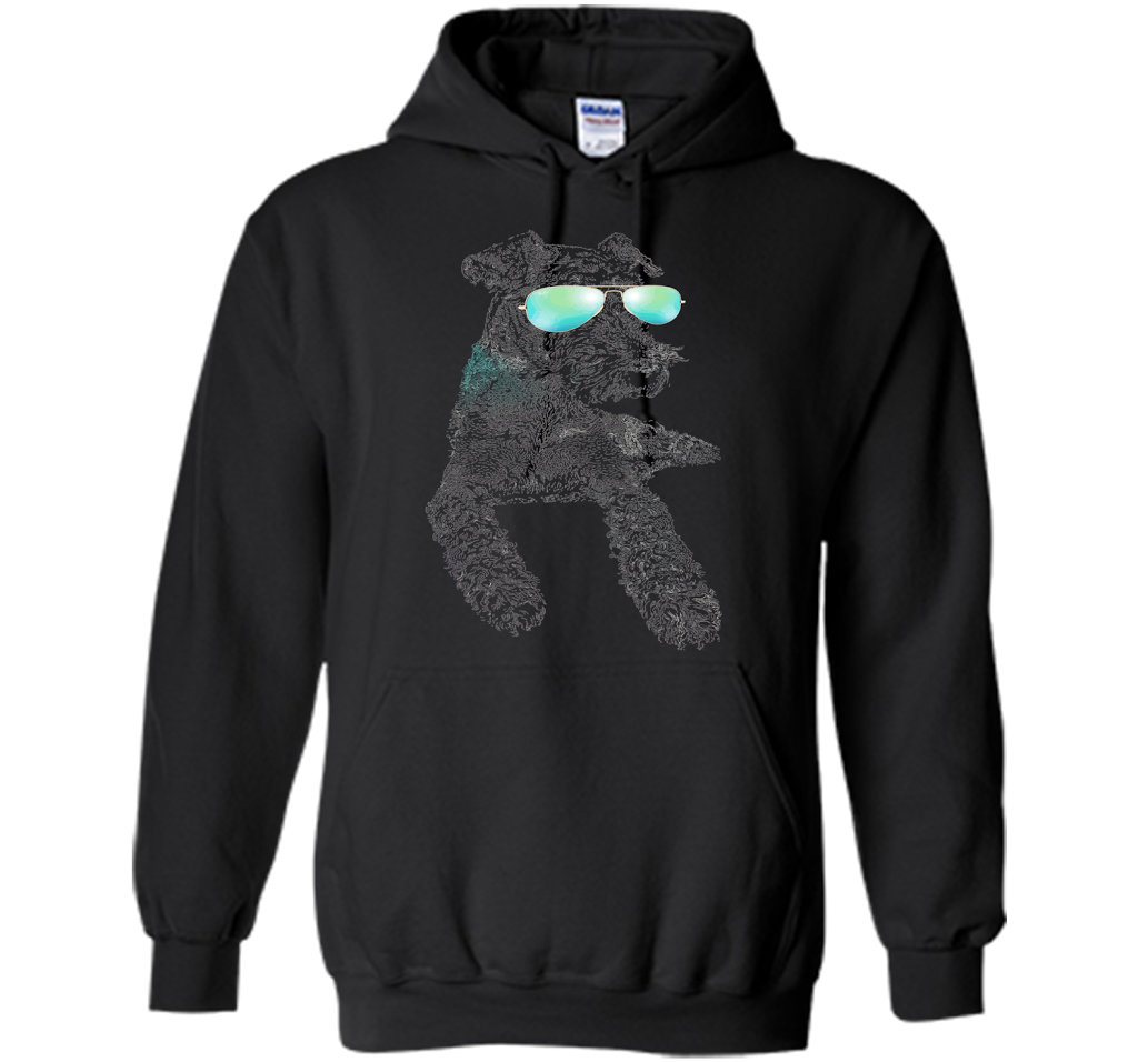Airedale Terrier Shirts Neon Dog Shirt Funny Loves Animal cool shirt Black