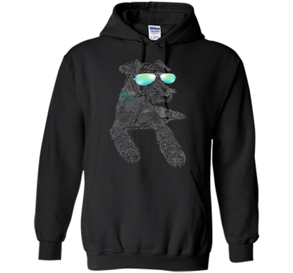 Airedale Terrier Shirts Neon Dog Shirt Funny Loves Animal cool shirt Black