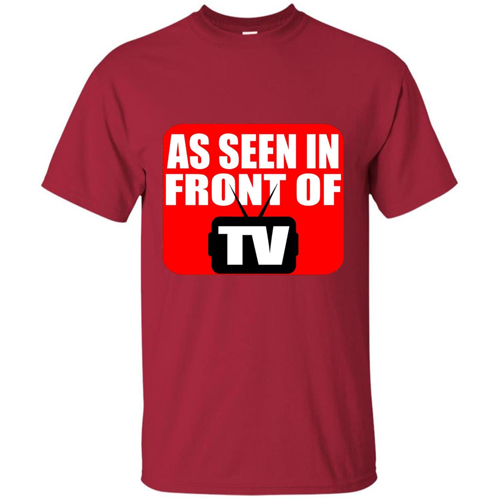 As Seen In Front Of TV T-shirt Cardinal