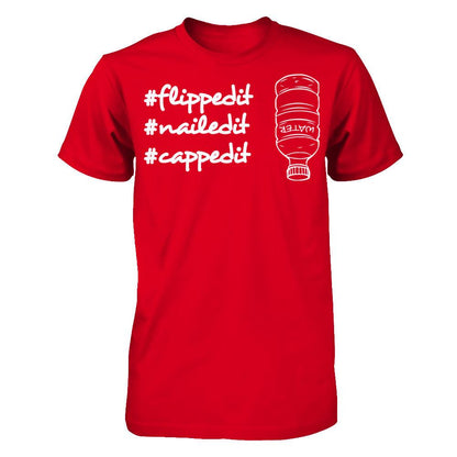 Flippedit Nailedit Cappedit T-shirt Next Level - Unisex Fitted Tee Red