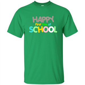 Happy First Day of School Colorful T-shirt