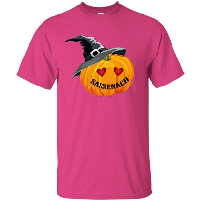 Sassenach Pumpkin Halloween T-shirt Heliconia