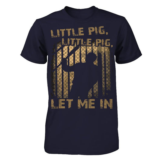 Let Me In T-shirt Next Level - Unisex Fitted Tee Midnight Navy