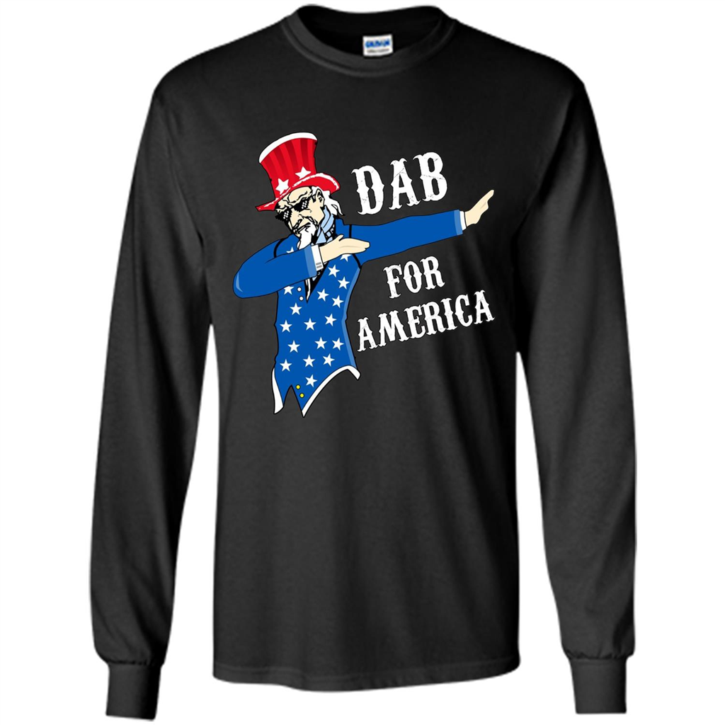 Independen Day T-shirt Patriotic Uncle Sam Dabbing. 4th of July Black