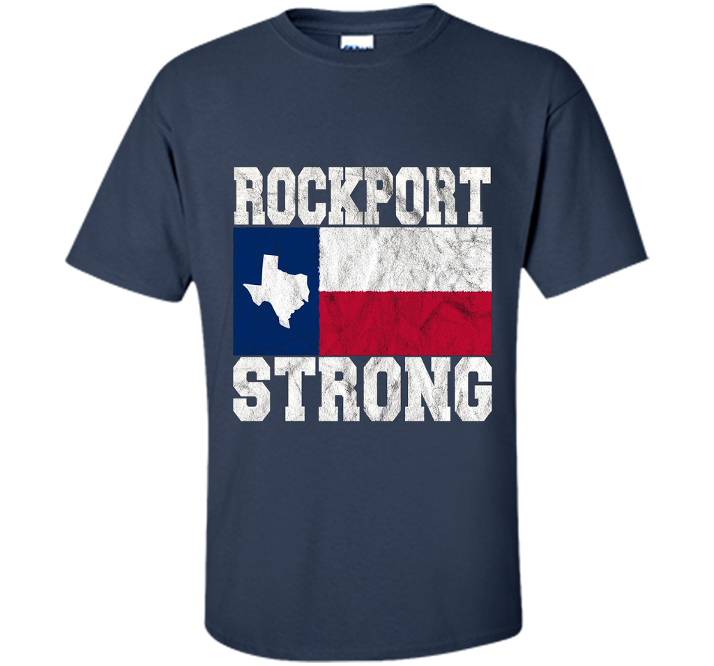 Rockport Strong, Rockport Pride, Rockport Texas T-shirt Navy