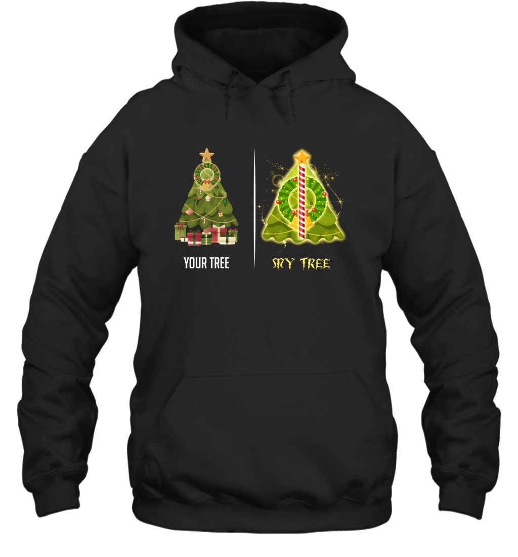 Harry Potter Christmas Tree Hoodie Hoodie Black