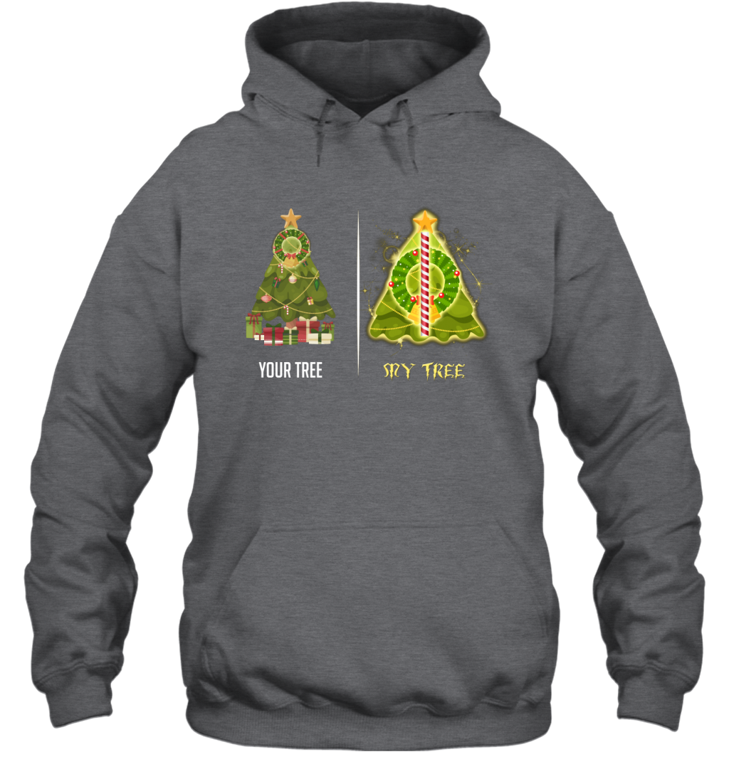 Harry Potter Christmas Tree Hoodie Hoodie Dark Heather