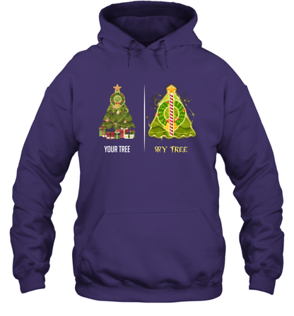 Harry Potter Christmas Tree Hoodie Hoodie Purple