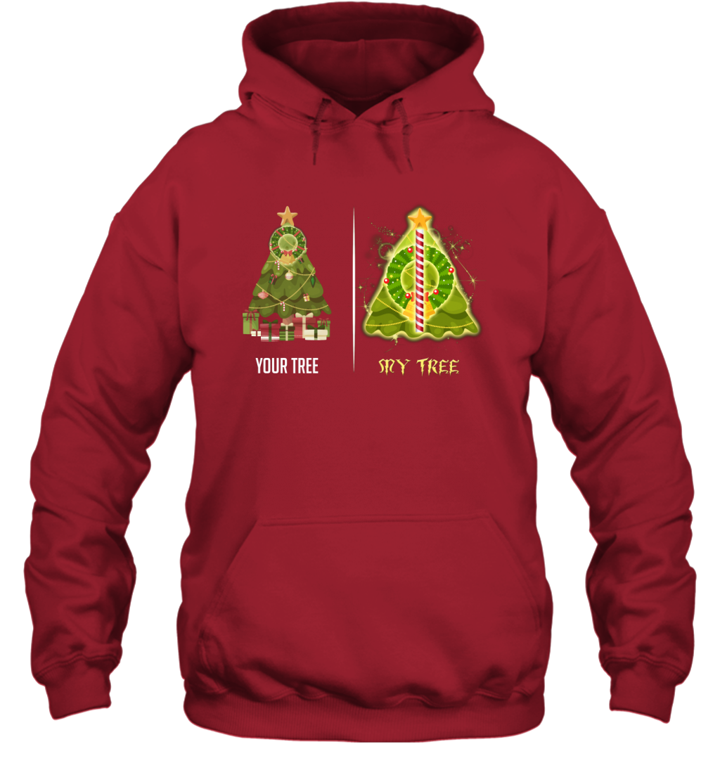 Harry Potter Christmas Tree Hoodie Hoodie Red