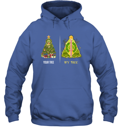 Harry Potter Christmas Tree Hoodie Hoodie Royal