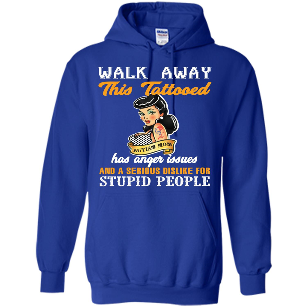 Autism Awareness T-shirt Walk Away This Tattooed Royal