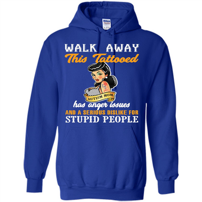 Autism Awareness T-shirt Walk Away This Tattooed Royal