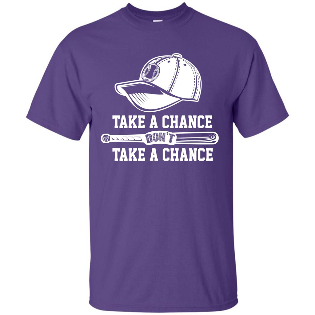 Football T-shirt Take A Chance Don't Take A Chance Purple