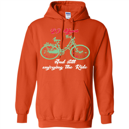 Anniversary T-shirt 20 Years And Still Enjoying The Ride Orange